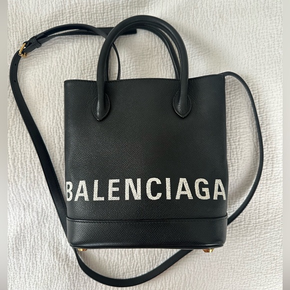 Balenciaga Ville XXS AJ Printed Textured-leather tote. Excellent Condition - Picture 1 of 9